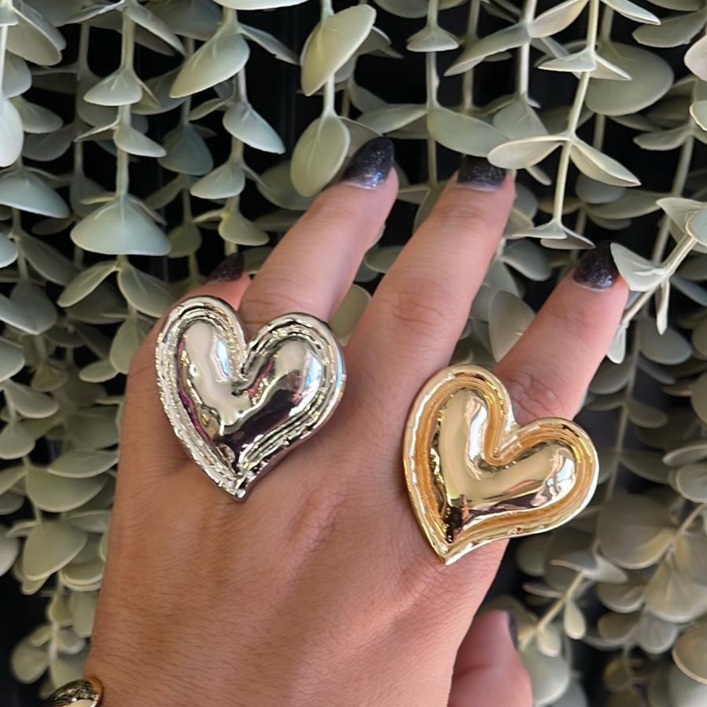 Ring Brand Silver and Gold Heart Rings
